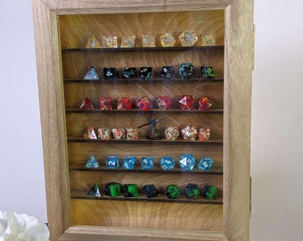 Luxury DnD Dice Display Case - Dungeons & Dragons Dice Shelf
