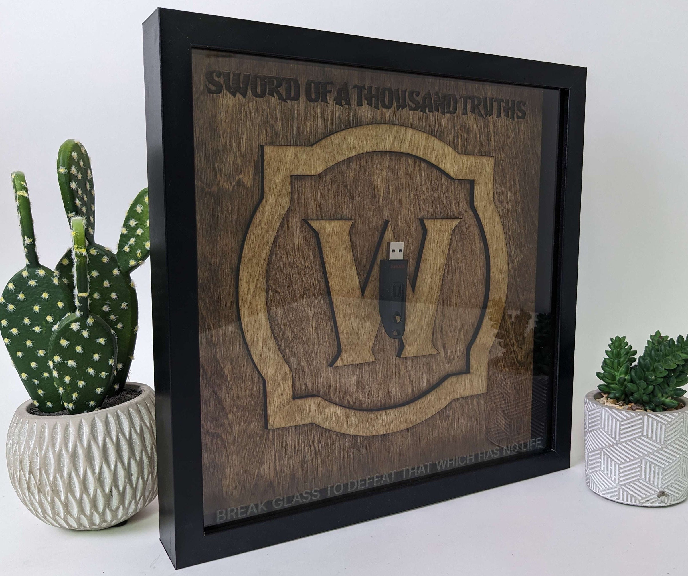 Sword of a Thousand Truths World of Warcraft Framed Wall