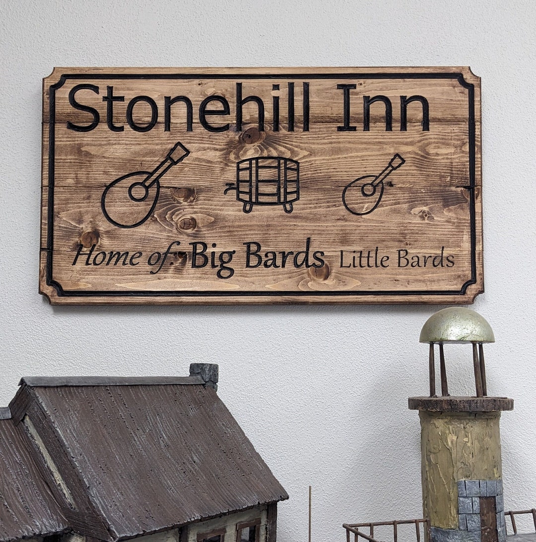 Custom Tavern Campaign Sign | Rustic Campaign Sign | TTRPG Sign | 24in ...