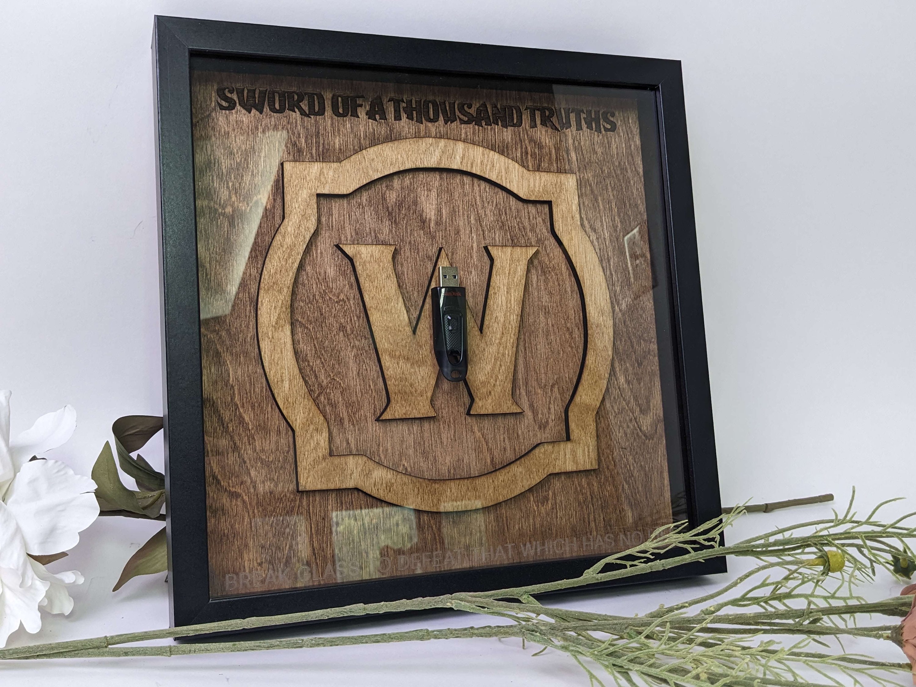 Sword of a Thousand Truths World of Warcraft Framed Wall