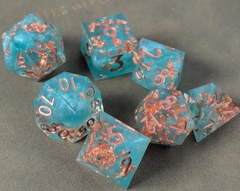 Seaforged Ember - 7pc Inspired Dice Set