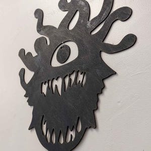Beholder - Dungeons and Dragons Wall Decor - d&d Wall Art - Nerdy Wall Decor - Wooden RPG Wall Art - Game Room Decor