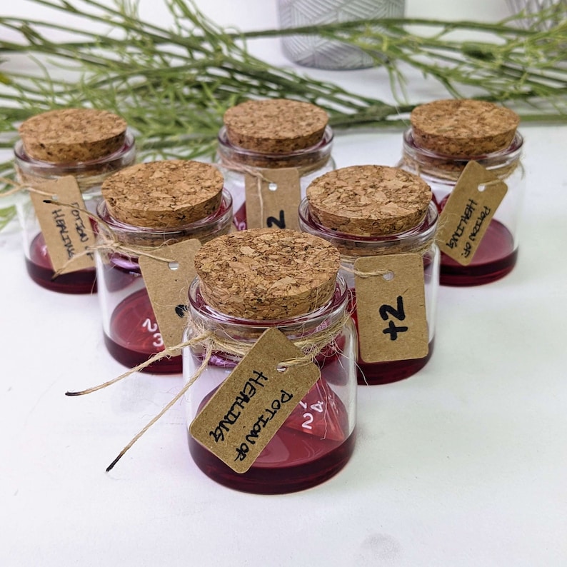 D&D Healing Potions Dnd Gift Dnd Prop Healing Potion TTRPG Gift