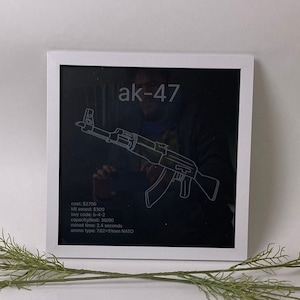 Hello Kitty AK-47 Assault Rifle Funny Wall Sticker Room Interior