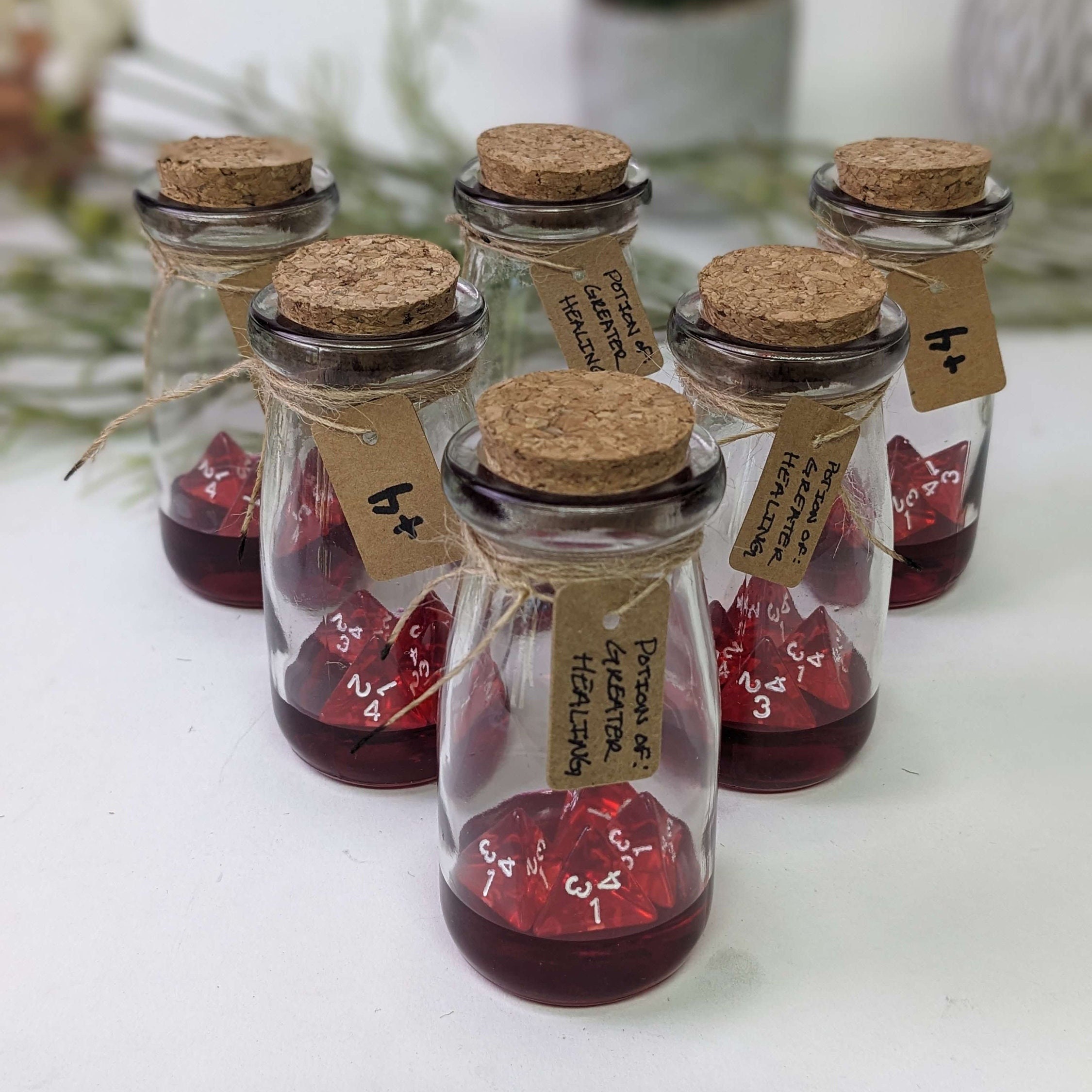 D&D Healing Potions Dnd Gift Dnd Prop Healing Potion TTRPG Gift Dungeons and Dragons Healing