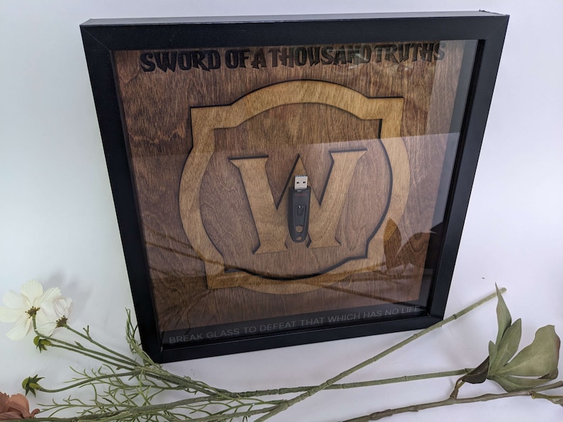 Sword of a Thousand Truths World of Warcraft Framed Wall