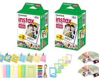 Fujifilm Instax Mini Film 40 Feuilles avec Kit De Conception 55 Pièces