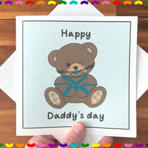 Tarjeta de felicitación del Día del Papá / Tarjeta del Día del Padre / Tarjeta linda kawaii / Tarjeta divertida del Día del Padre