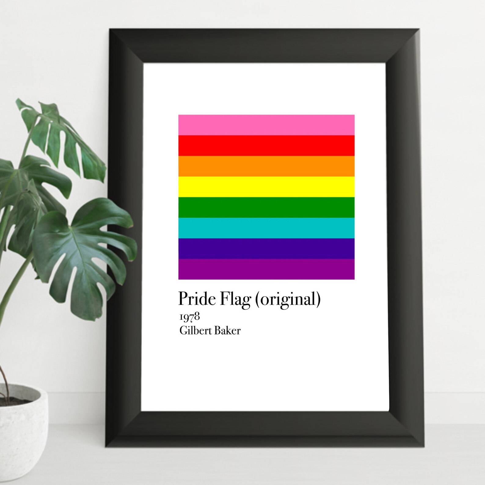 LGBTQ Original Pride Flag Pantone Art Print LGBT Pride Art - Etsy Ireland