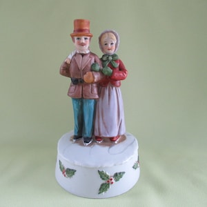 Vintage music box, Winter Wonderland, Enesco 1984
