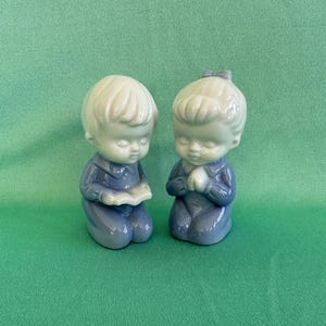 Vintage figurines, Praying children, Lego Japan