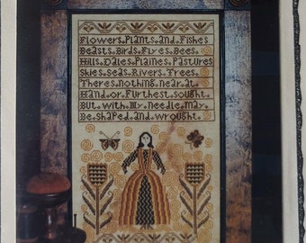 With My Needle Cross Stitch Pattern, The Goode Huswife - Original & Historical ~Samplers~, 2000 Out of Print