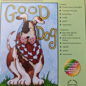 Kit de point de croix Good Dog, simplicités par Janlynn, animal de compagnie mignon