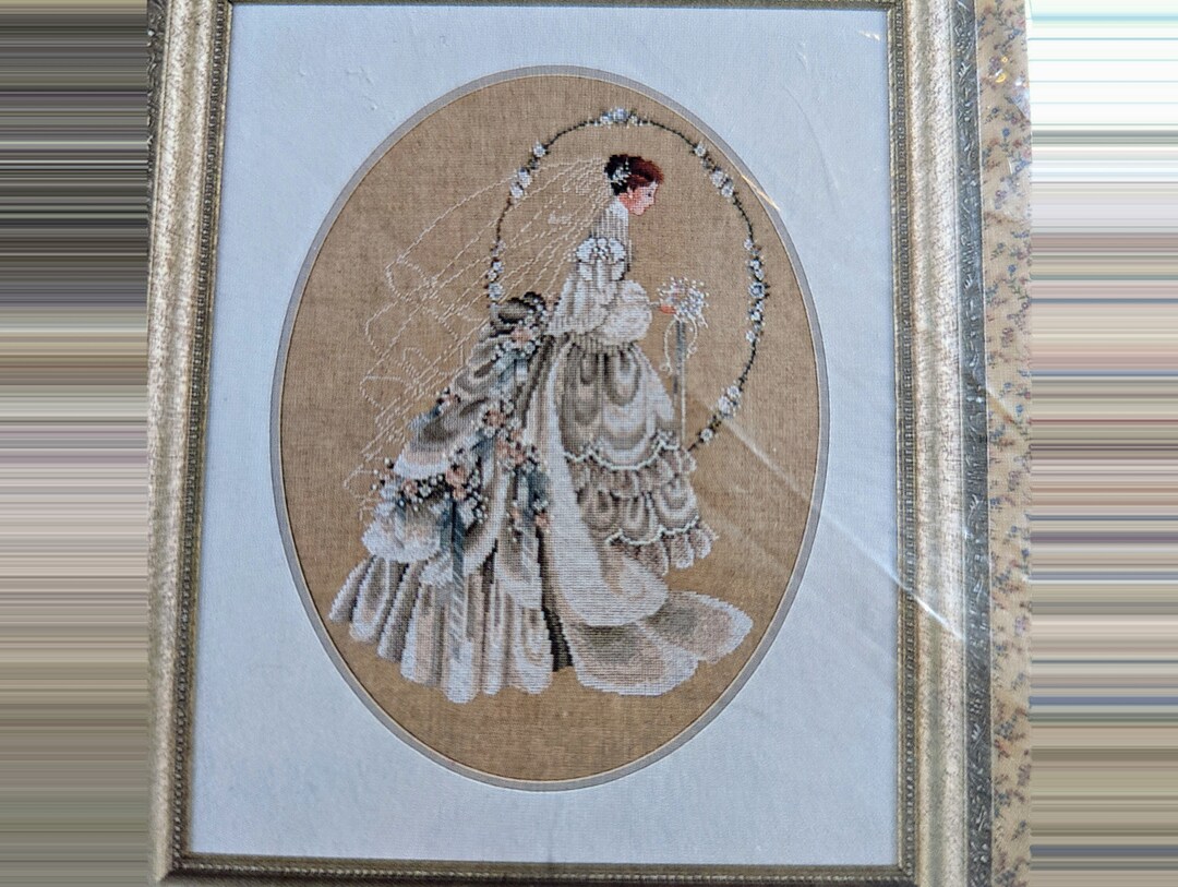 2 LAVENDER & Lace Cross Stitch Charts - "THE QUILTMAKER" & "MORNING SONG" $4.76