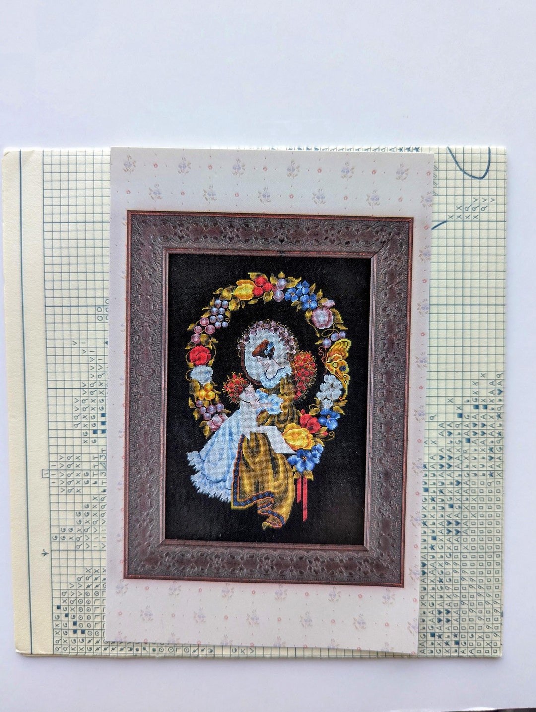 Lavender & Lace lady of the Thread Cross Stitch Pattern - Etsy