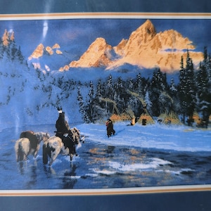 Hermon Adams -Coming Home- Cross Stitch Kit, Candamar Designs Inc, 90s Landscape Embroidery Vintage