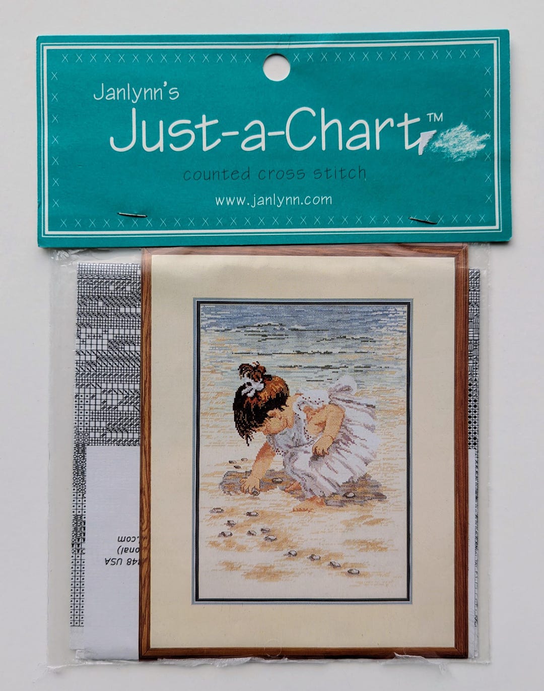 Collecting Shells Counted Cross Stitch Pattern, Vintage Janlynn - Etsy