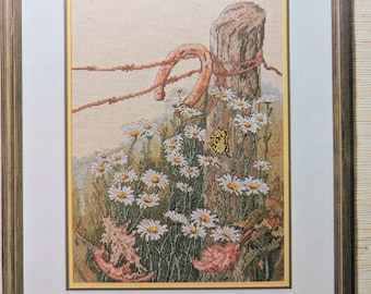 Daisies Luck Counted Cross Stitch Pattern, Designs by Linda Myers, The Designer Collection Series, Vintage 1985 Chart