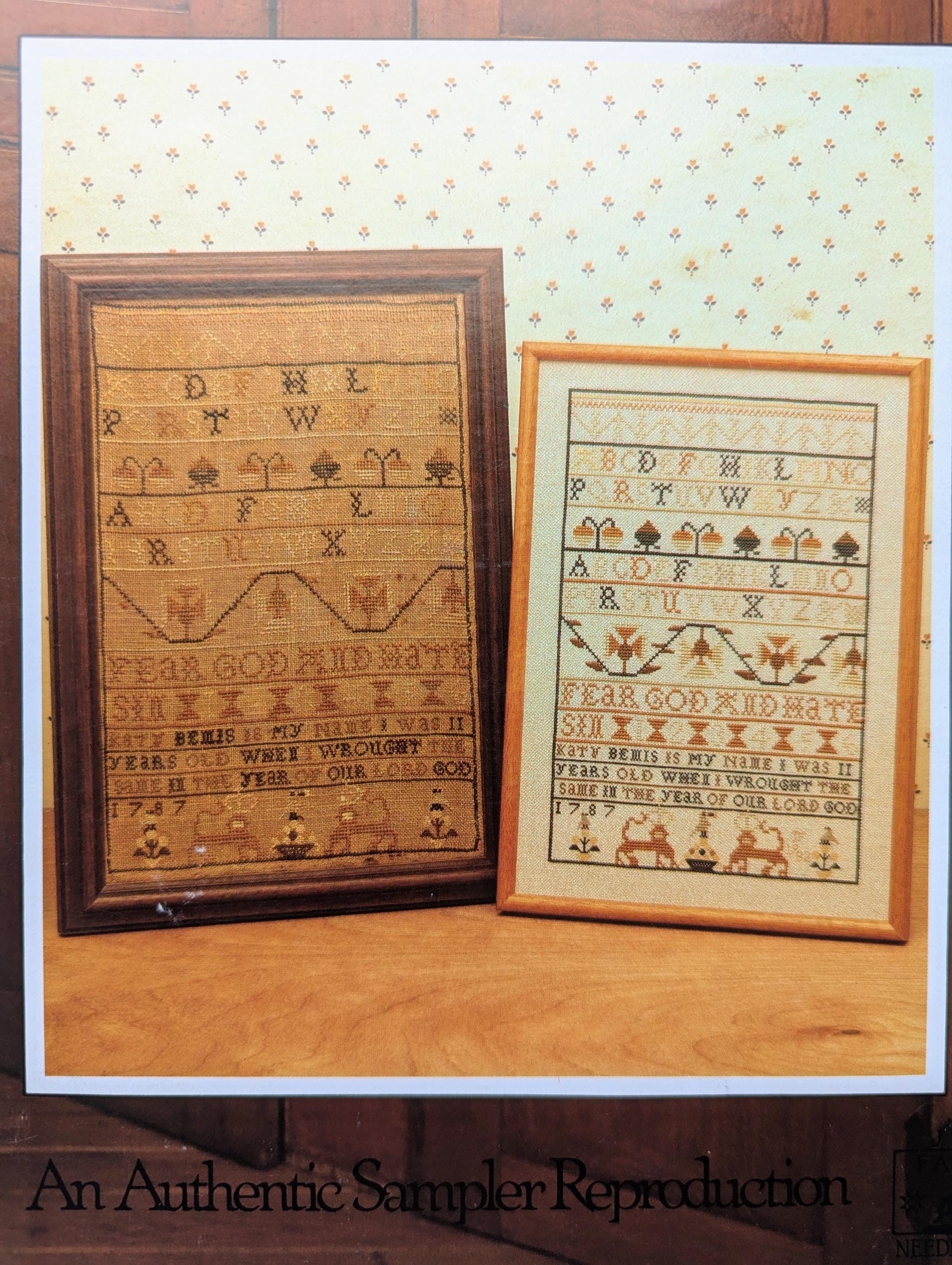 The Katy Bemis Sampler by Jean Farish Needleworks, An Authentic Sampler Reproduction