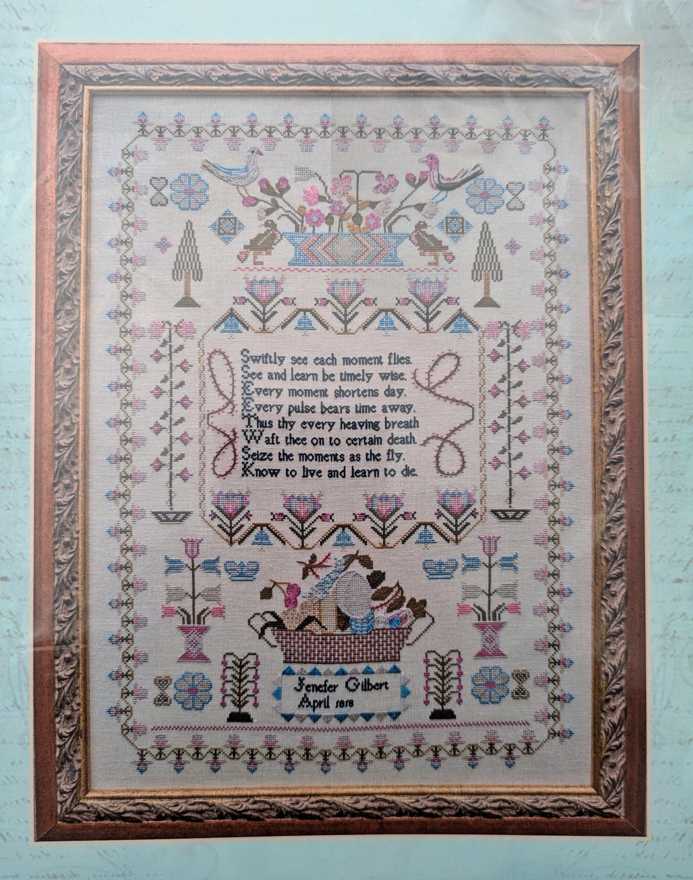 Jenefer Gilbert 1818, Hands Across the Sea Samplers - Etsy