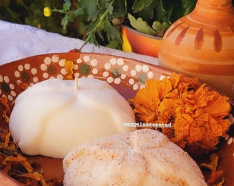 Pan de Muerto Soy Wax Candle Set - Day of the Dead Altar Candles