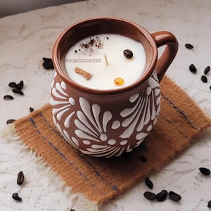 Cafe de Olla Soy Wax Candle: Mexican Coffee Mug, Hand-Poured