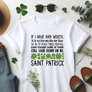 St. Patrick's Day SVG, St. Patrick's Day PNG, Saint Patrick Quote, Christian St. Patrick's Day, Shamrock SVG, St. Patrick's Day shirt, sign image 2