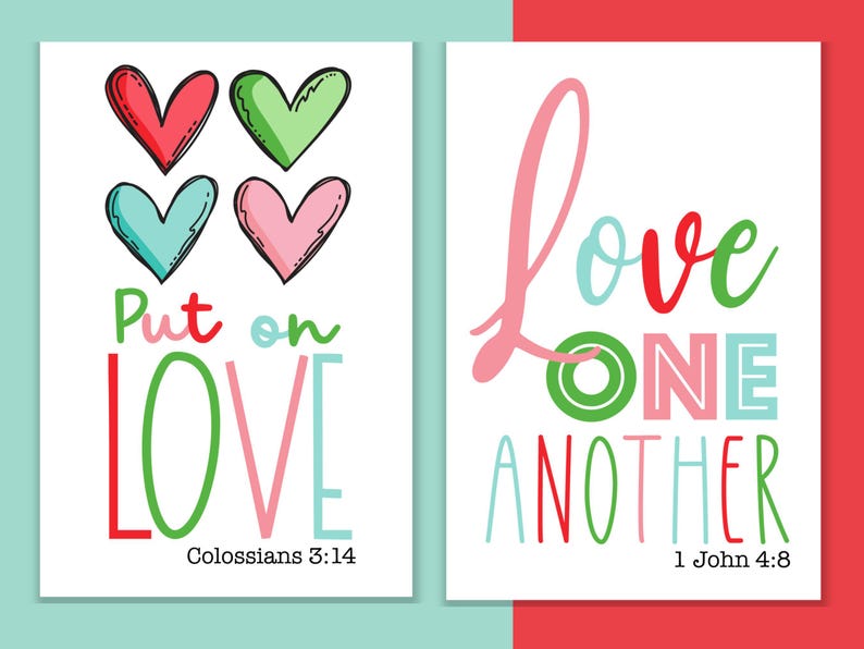 Christian Valentine Cards for Kids – Faith Based School Valentines ...
