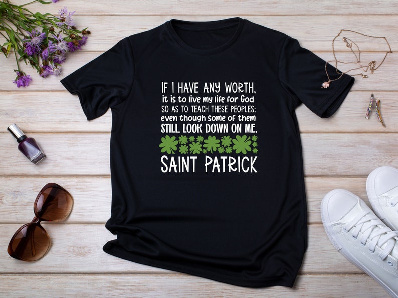 St. Patrick's Day SVG, St. Patrick's Day PNG, Saint Patrick Quote, Christian St. Patrick's Day, Shamrock SVG, St. Patrick's Day shirt, sign image 3