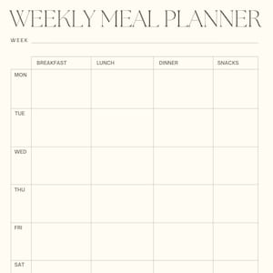 Weekly Meal Planner
