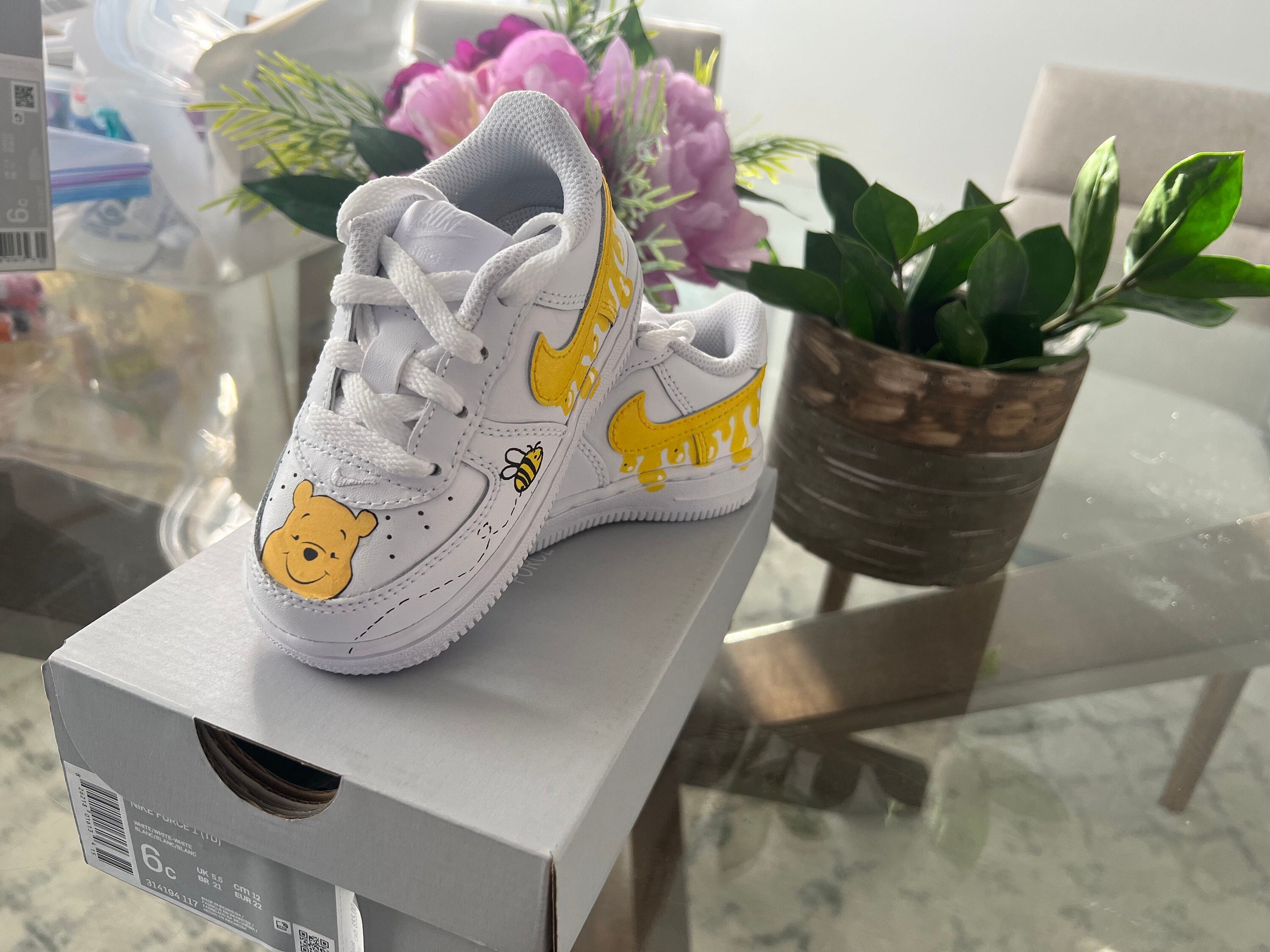 Customized Nike Air Force 1 Low Winnie the Pooh -