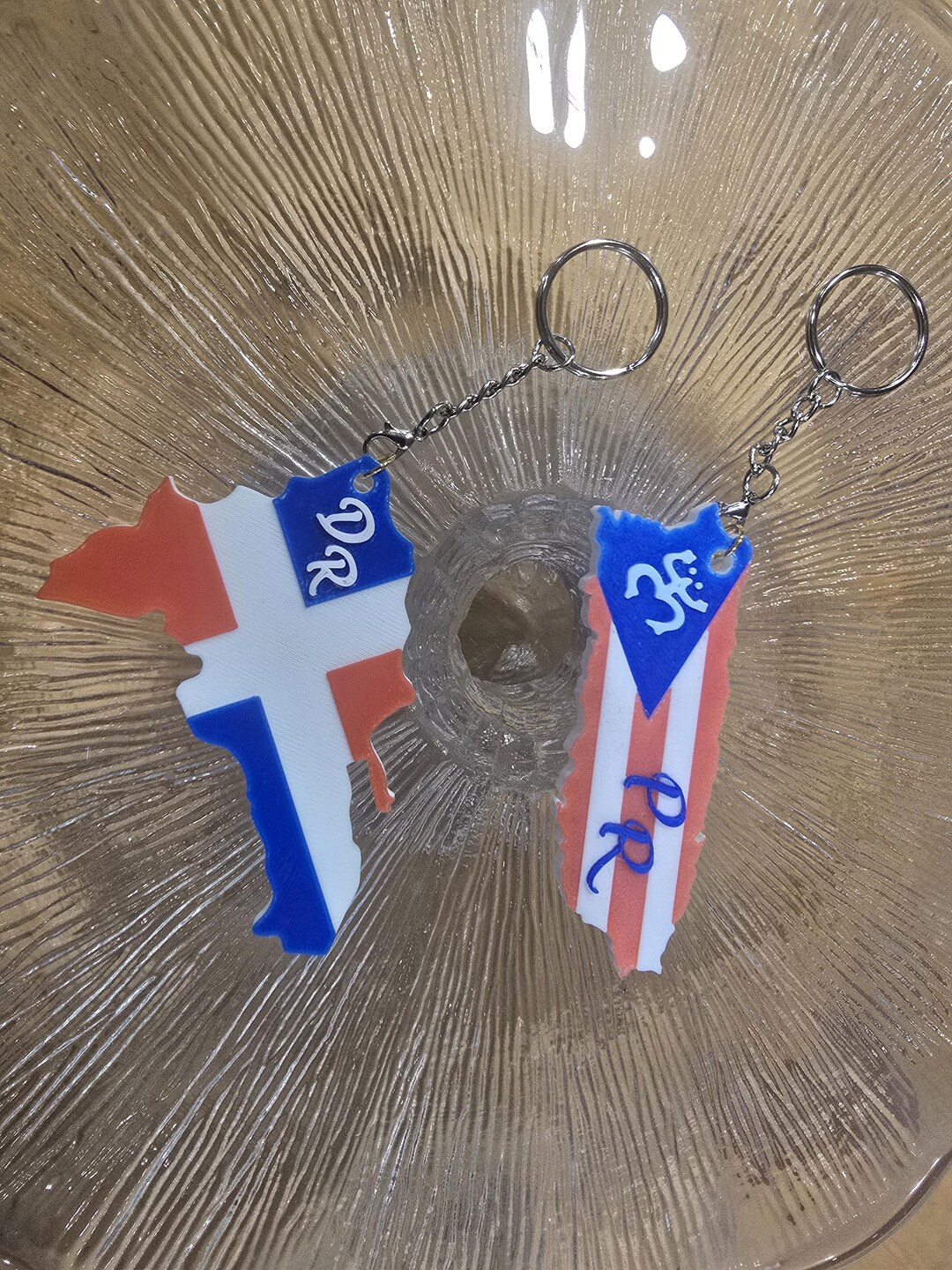 Pr Key Chain 3D Printed Keychains or 8in Plaques of Puerto Rico or Dominican ...