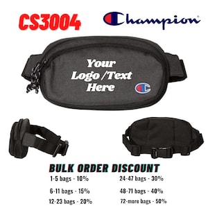 Customized Embroidered Champion Fanny Packs With Your Logo Or Text, Champion Fanny Pack