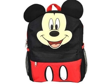Embroidered Backpacks, Personalized Mickey Mouse Backpack, School Backpack, Back To School