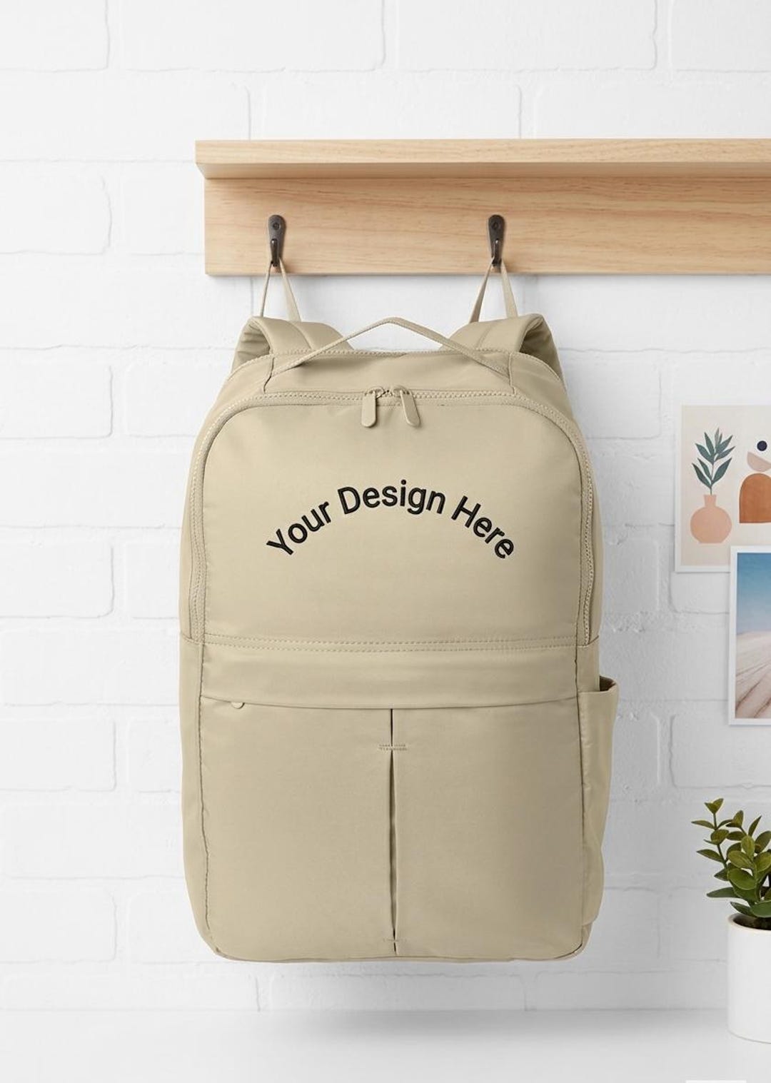 School Backpack 16” Minimalist Travel Work Lightweight Durable Bag - Etsy