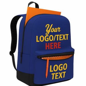 Individuell gestickter Rucksack, personalisierter Rucksack. Laptoptasche