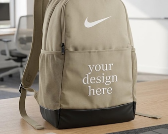 Nike NKDH7709 Brasilia Medium Backpack, custom embroidery, gym bag, school travel bag, everyday carry