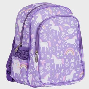 Kids Insulated Front Compartment Backpack, Custom Embroidered Backpack, Back To School Backpack, Unicorn Dreams Backpack