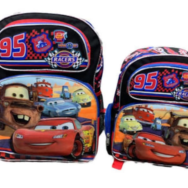 Sac à dos Cars, sac à dos brodé, sac à dos McQueen, sac à dos scolaire, sac à dos à langer, sac à dos scolaire Disney