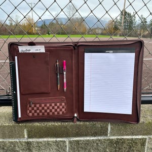 Baseball Softball Coach Large Organizer, Portfolio, Folder, Binder, Gift