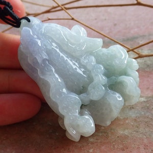 Certified Hand Carved Green Natural Myanmar Burma A Jade jadeite Lotus Flower Spider Cabbage Pendant Necklace