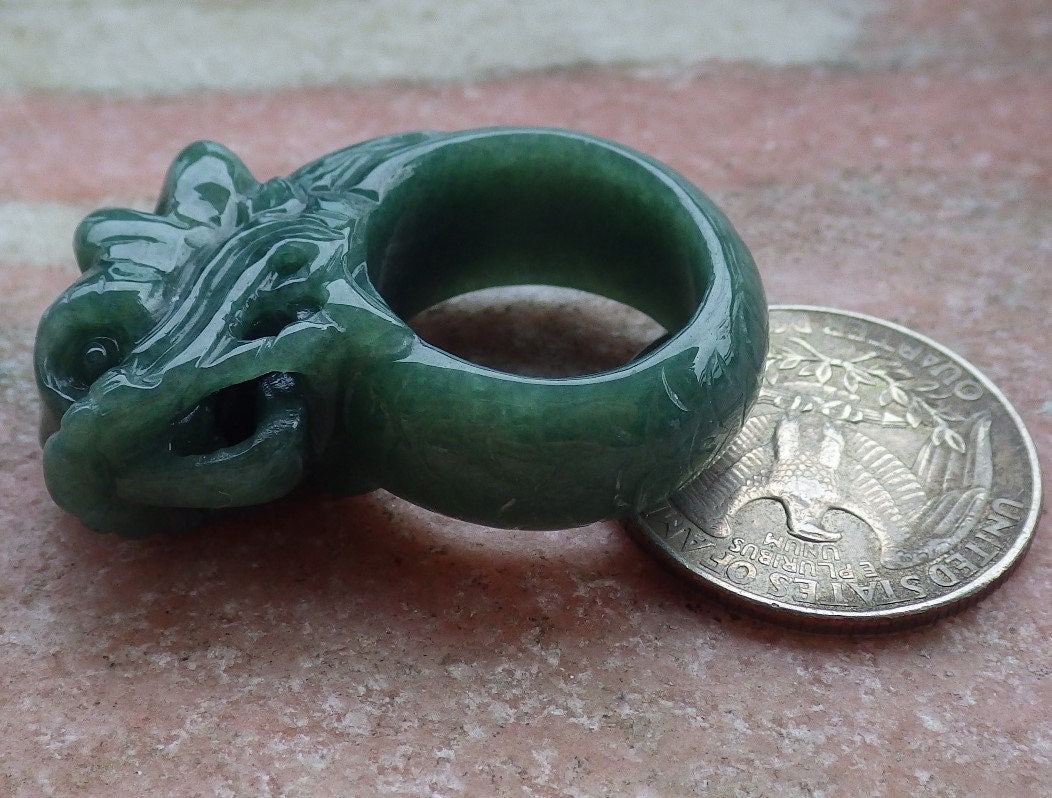 Bague ancienne jade et or - Bijoux anciens - Bagues or jaune