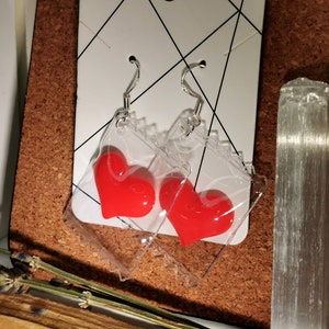 Heart Candy earrings + free sticker