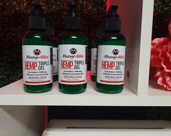 Organic Peppermint Hemp Pain Gel-Muscle Stiffness, Natural Relief, Nerve, Muscle, Hip Pain & More!