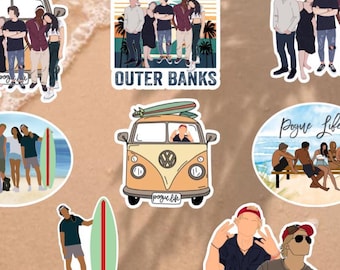 OBX Stickers: Pogue Life, Outer Banks Inspired