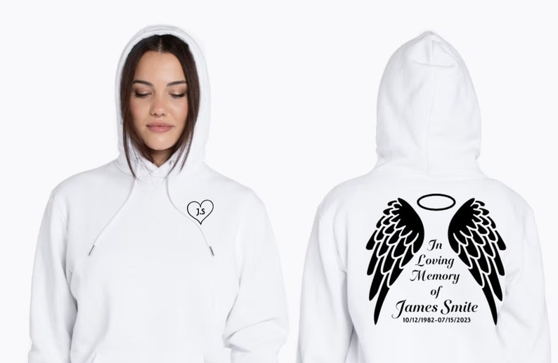 Personalized Memorial Hoodie: in Loving Memory, Custom Design - Etsy