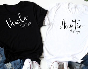 Aunt or Uncle shirts, Surprise gifts for aunt or uncle, Best Aunt / Uncle