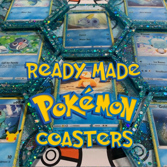 Water Type Pokemon Resin Coaster Hexagon / Trinket Dish Handmade - Ready to  Ship - Etsy
