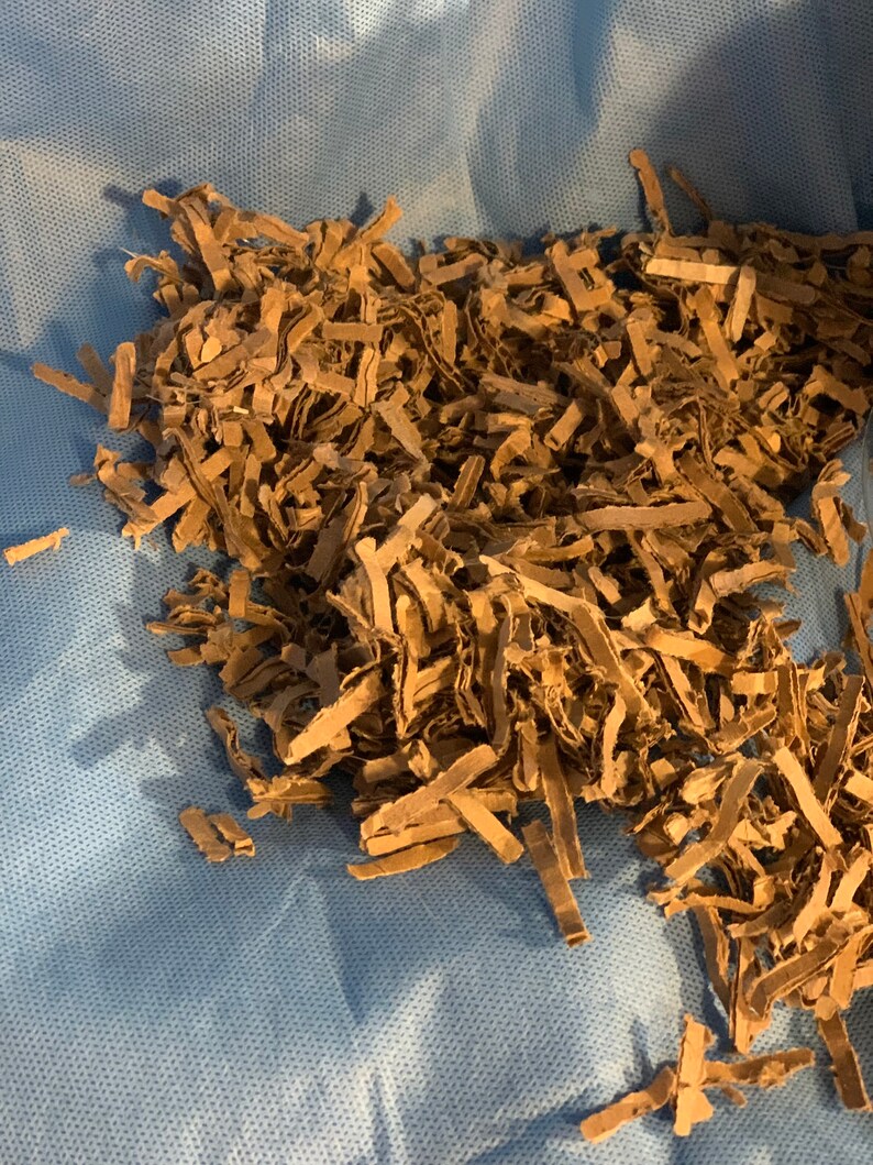 Shredded Brown Cardboard 3 Lbs, Compost, Rat, Guinea Pigs, Rabbits