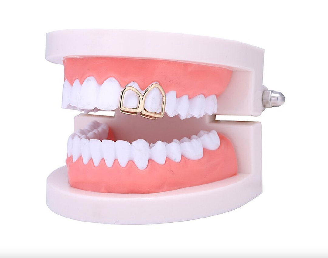 One Size Fit All Teeth Tooth Grillz Design, Gold Silver Rose Color Plated, High Polish Finish